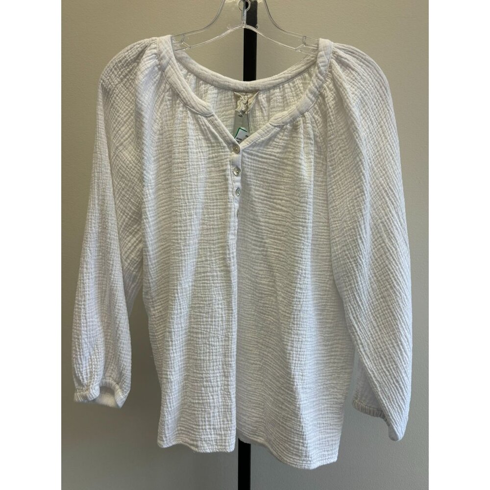 Joie Women's White 3/4 Sleeve Shirt Size 2X #36386